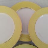 Flat Faience Plates Orchies Moulin des Loups Vintage