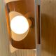 Plexiglas and metal wall lamp