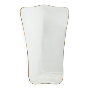 Miroir cerclé de laiton