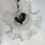 Bronze wall lamp + tulip lampshade