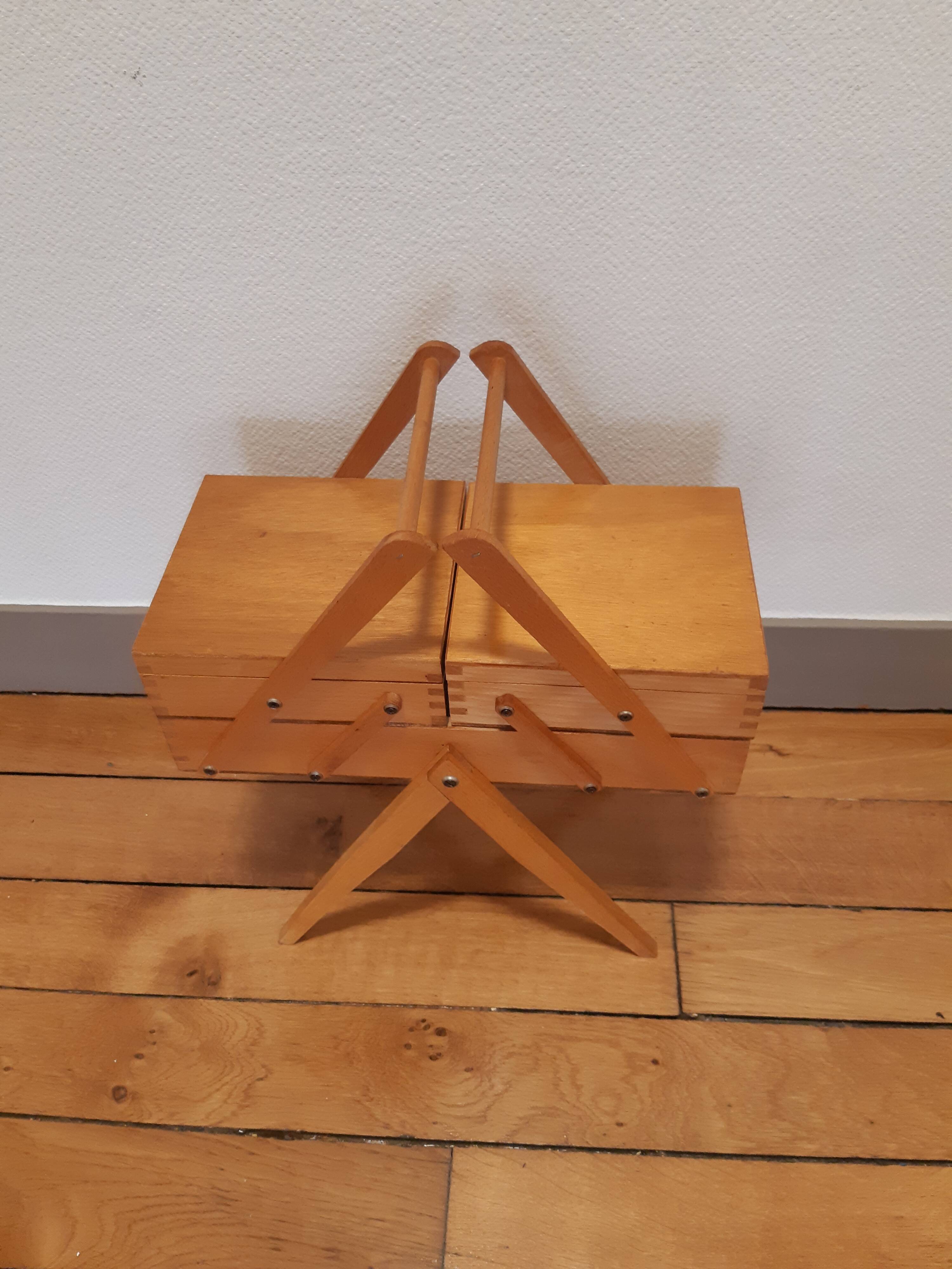 Vintage wooden seamstress