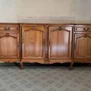 Grand buffet enfilade in Louis XV style in cherry wood – 240 cm