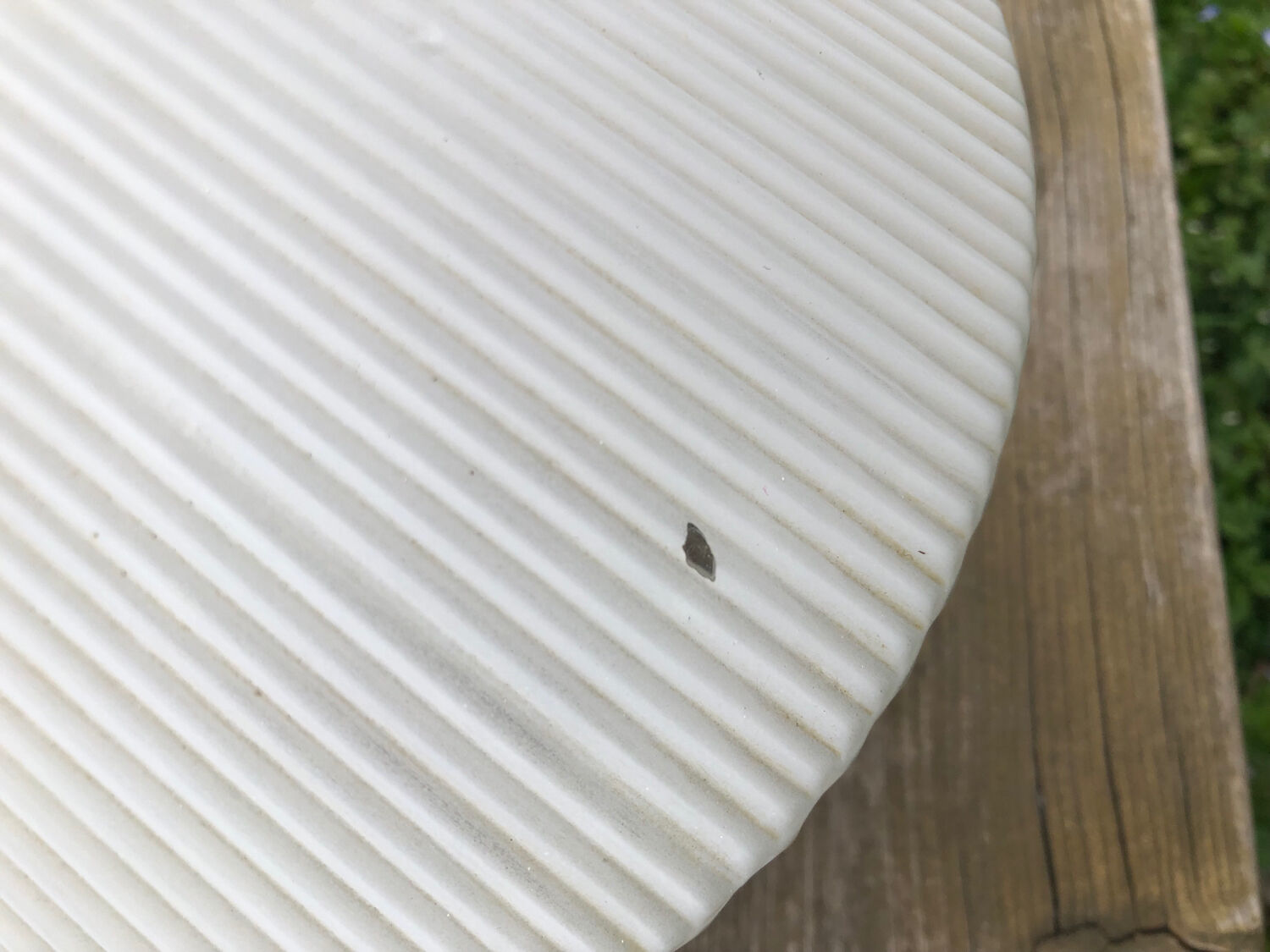 Vintage glass hanging lamp