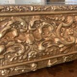 Mirror fireplace trumeau Louis philippe gilded