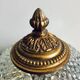 Antique glass and bronze ceiling light by Maison L.GAU