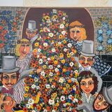 Oil on Canvas by Daniele Karsenty Schiller 1972