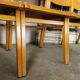 Lot de 6 chaises de théâtre en bois blond