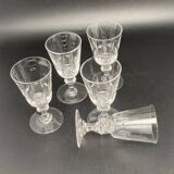 Verres à apéritif avec motif ciselés « grain de riz »