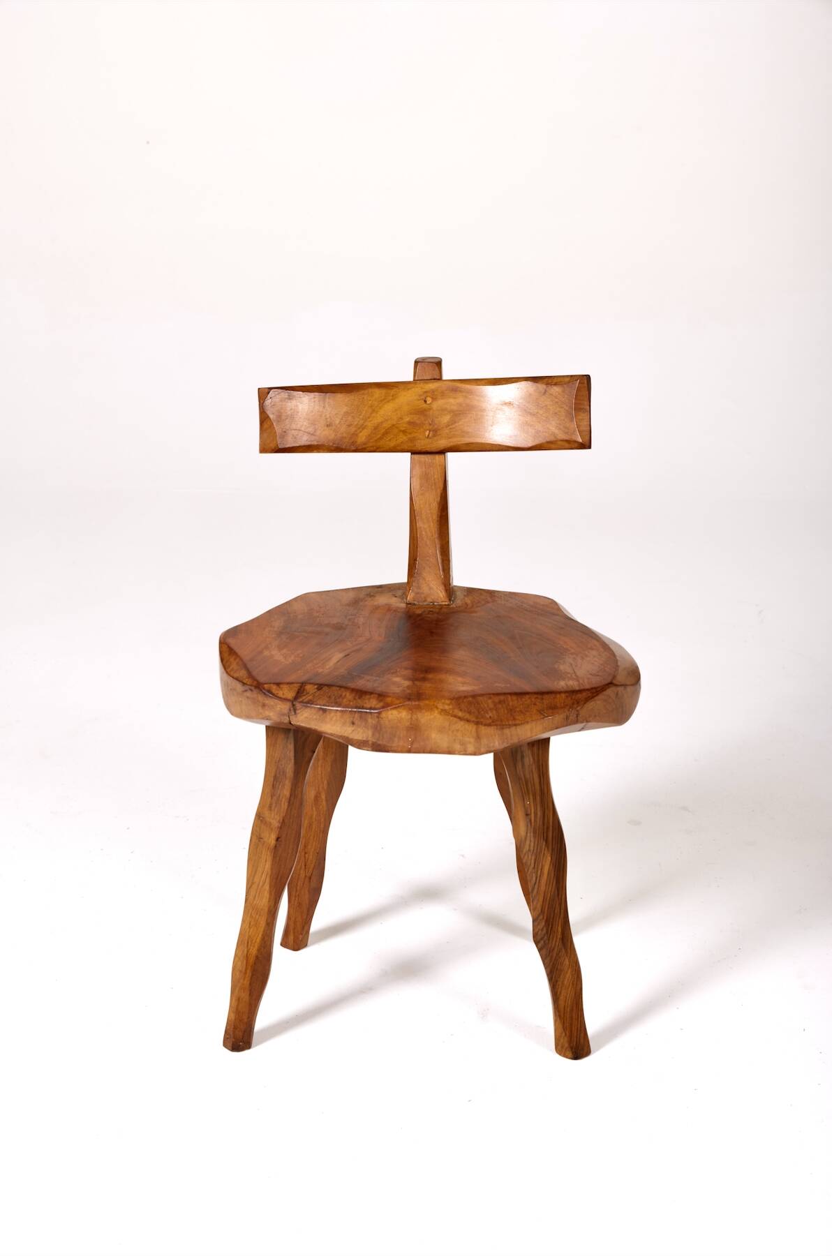 Butalist chair in olive tree, 1960s