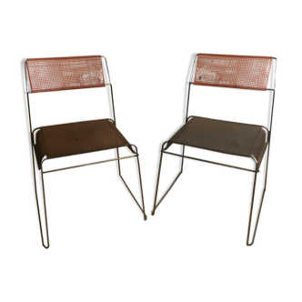 Paire de chaises Niels Jorgen Haugesen de 1970