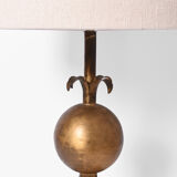 Pyramidal brass lamp, 1970s.