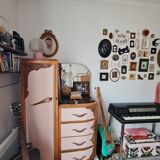 Commode wardrobe art deco pink