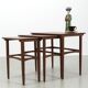 Tables gigognes en teck danois, ensemble de 3