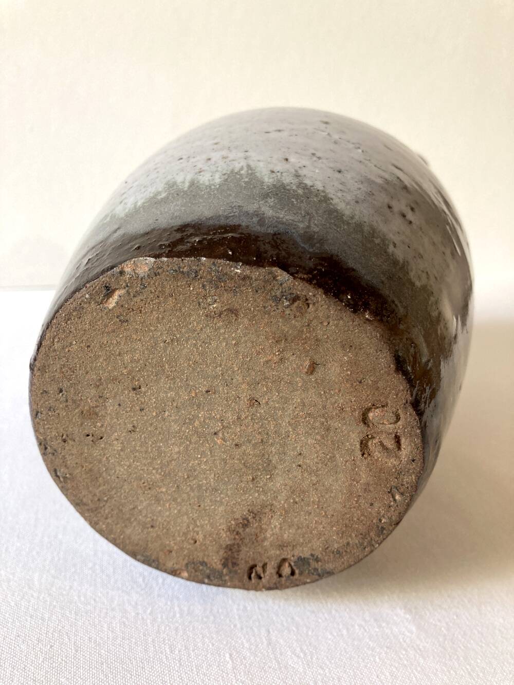 Light blue-grey glazed stoneware jug/pitcher