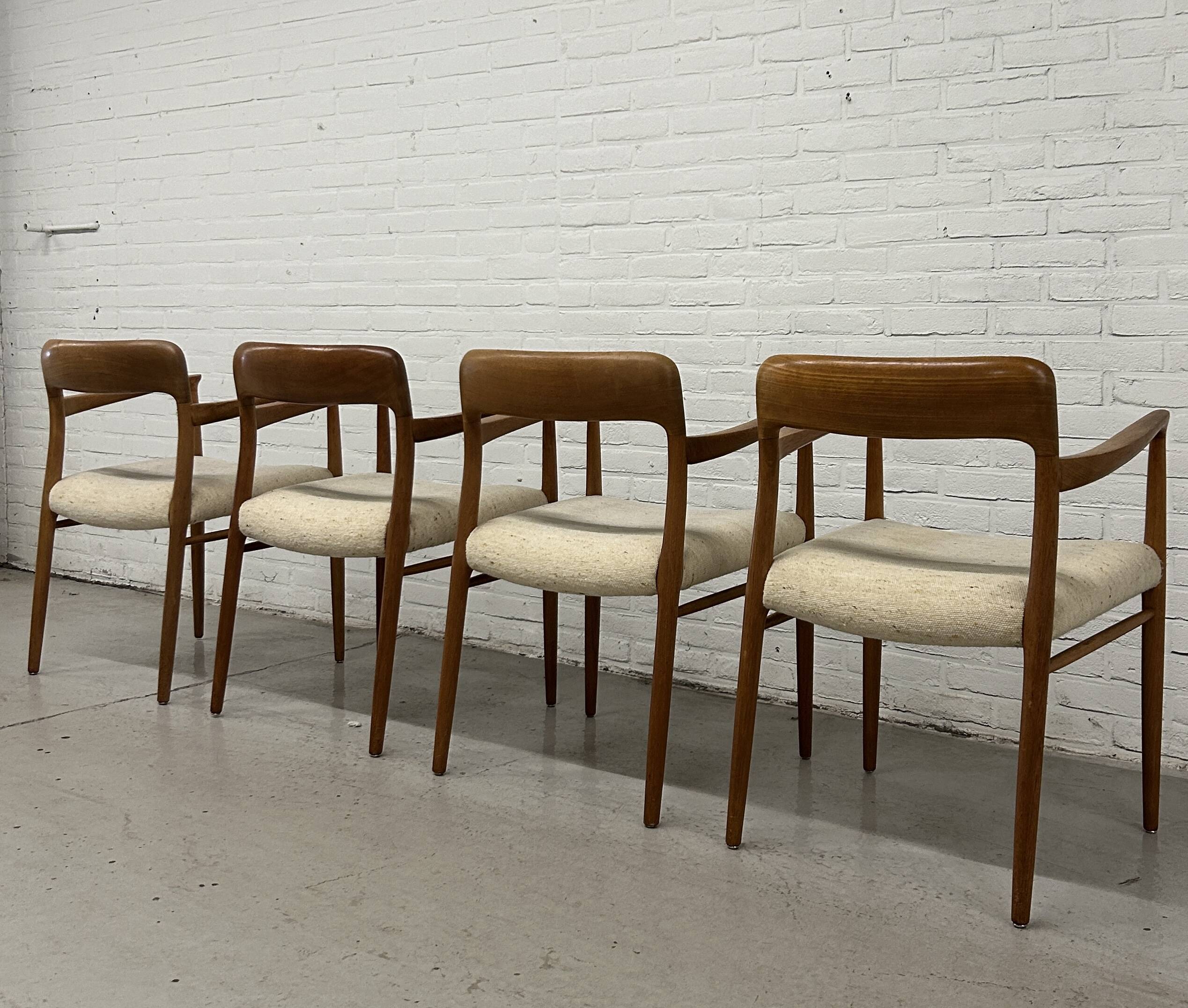 4 x Niels Otto Møller armchairs / Model 56