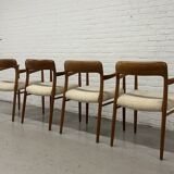 4 x Niels Otto Møller armchairs / Model 56
