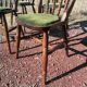 Set of 4 vintage reupholstered English country seat ltd bistro chairs