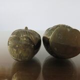 2sum sculptures in brass 60s 70s