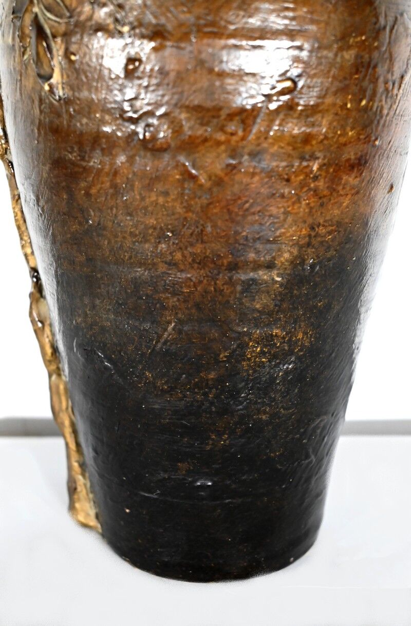 Enamelled Ceramic Vase, signed "Korina", Art Nouveau – 1900