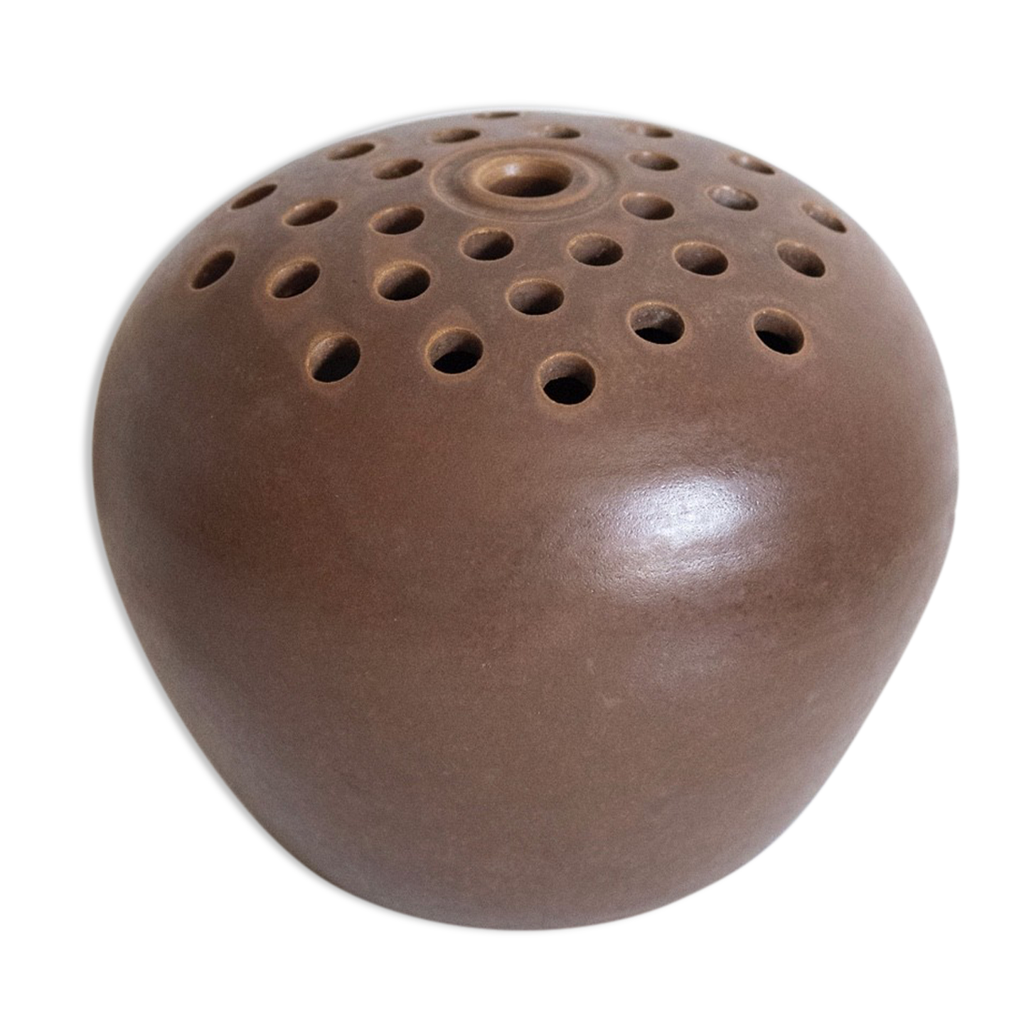 Large sandstone flower spike signed Philippe Aubert