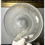 4 Baccarat plates in Greek key pattern 19th century