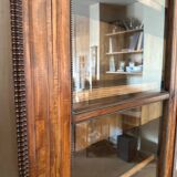 19th century walnut display case