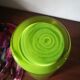 Green opaline vase