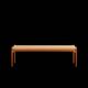Large teak and rope bench by Niels O. Møller, Denmark, 1960s.