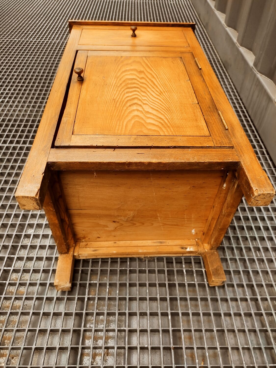 Solid oak country jam cupboard