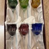 6 Roemers crystal wine glasses