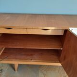 Scandinavian style sideboard in light wood from the 1950s