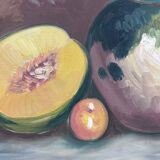 Pitcher and melon painting