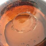 Biot amber glass mortar ashtray