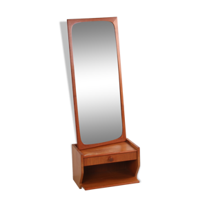 miroir en bois de teck - 60