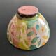 Signed bowl painted with stencil