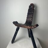 Brutalist tripod chair, 1950s