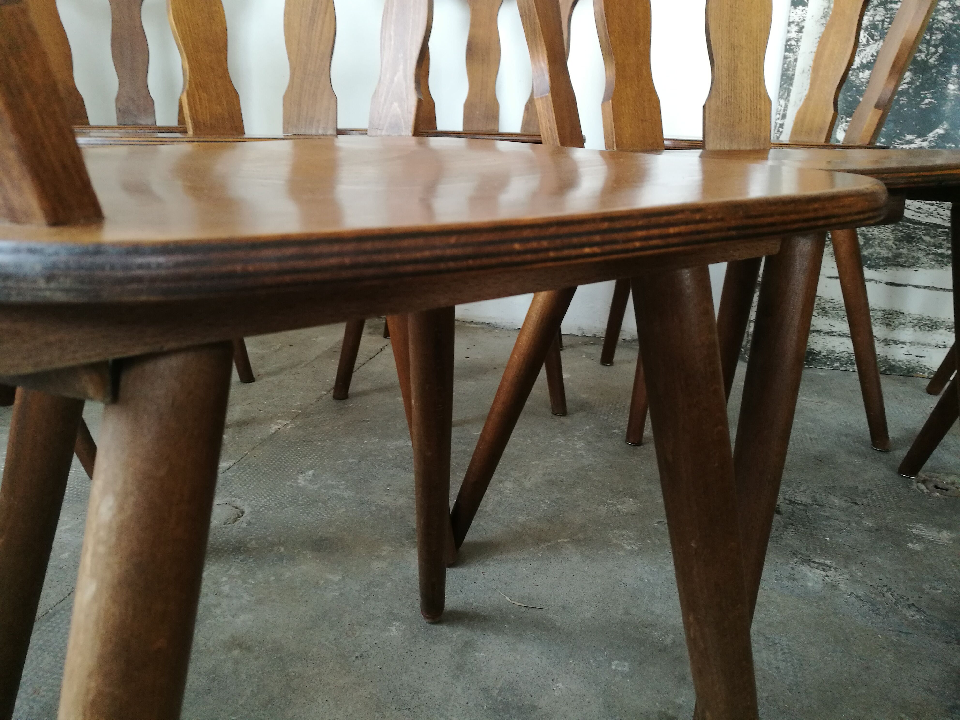 Set of 12 bistro chairs