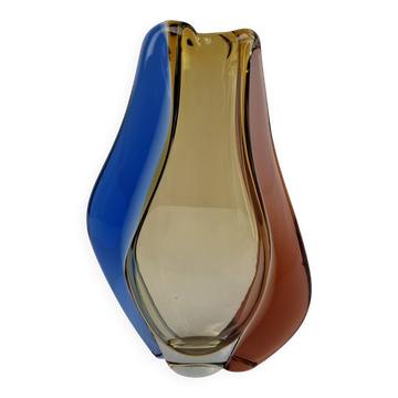 Czech art glass vase by Hana Machovska Mstisov, 1960s