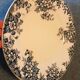 Round dish in earthenware decor Marie Louise