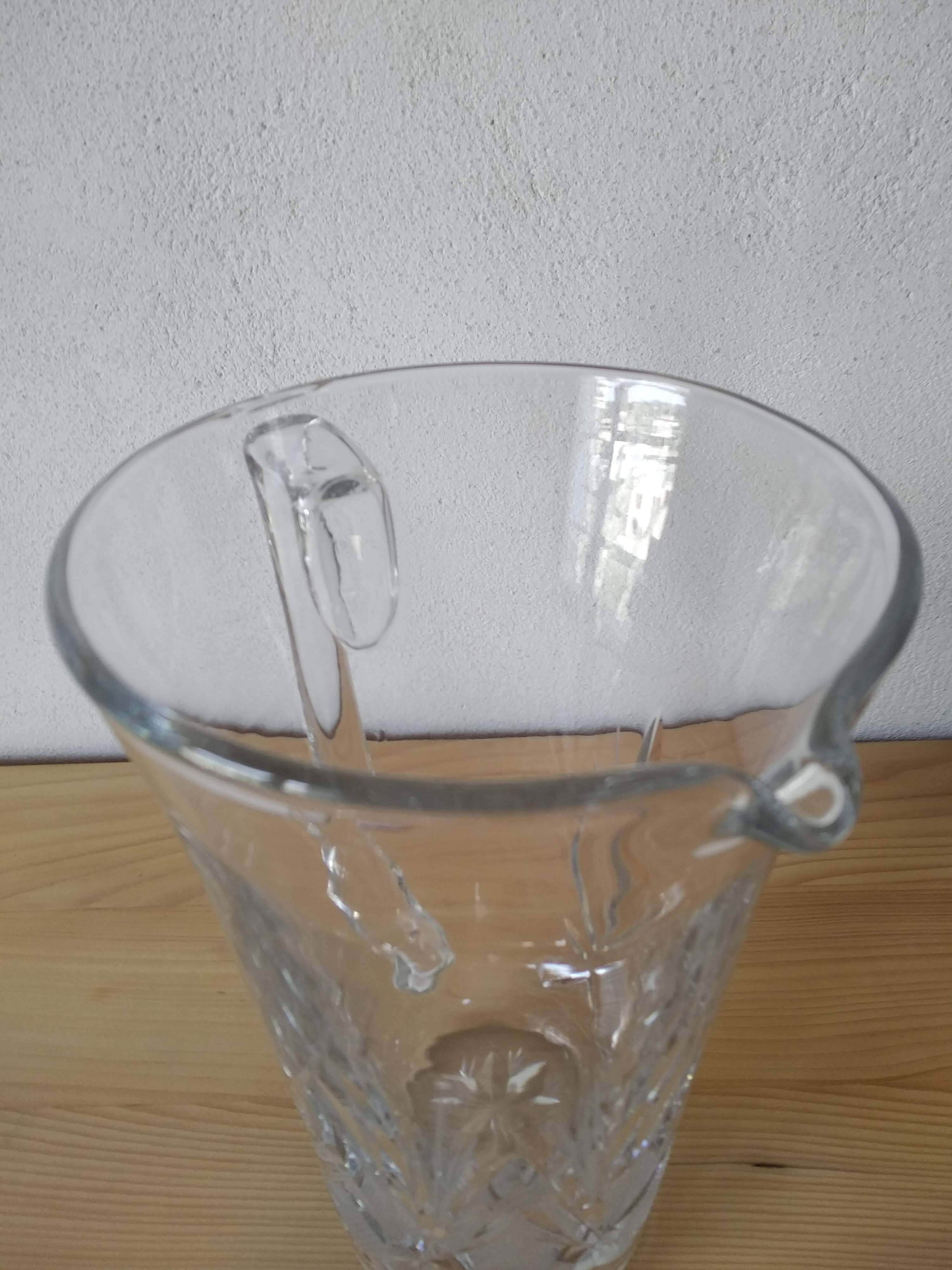 Antique cut crystal water pitcher