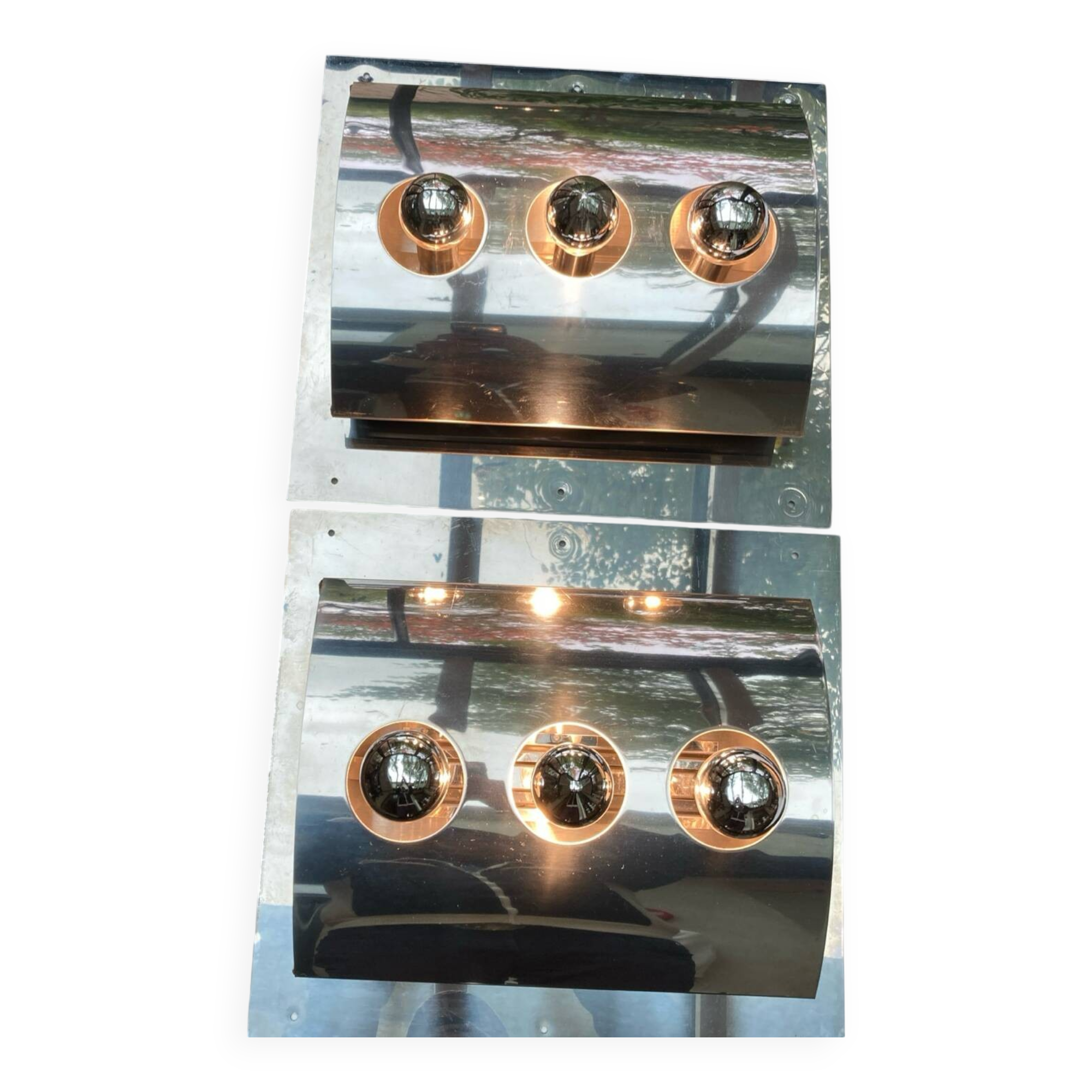 Pair of vintage 70'S Goffredo Reggiani wall lights