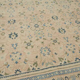 Hand-knotted persian antique 1970s 305 cm x 388 cm beige wool carpet