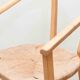 Set of 4 Scandinavian straw chairs