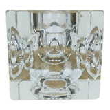 Candle holder cube glass design space age 70 ice cube ice cube