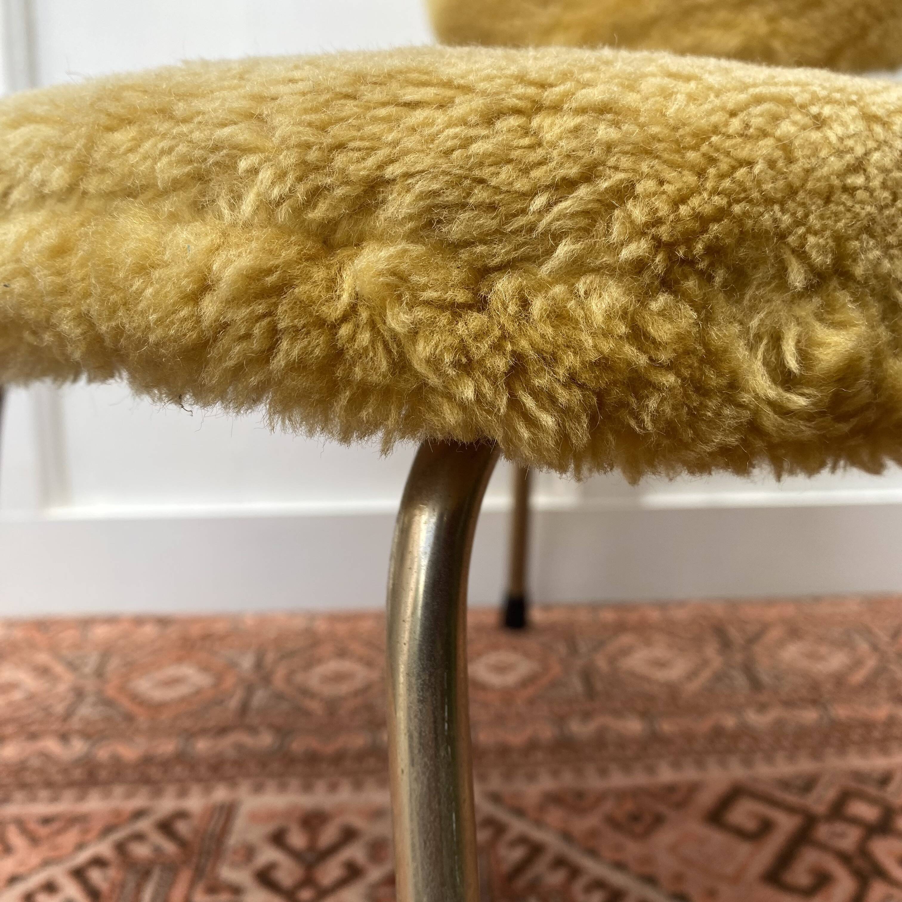 Chaise "moumoute" enfant années 60-70