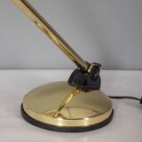 Vintage golden table lamp from the 60s ufo model aluminor design