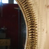 XXL rattan mirror by Franco Albini Italy