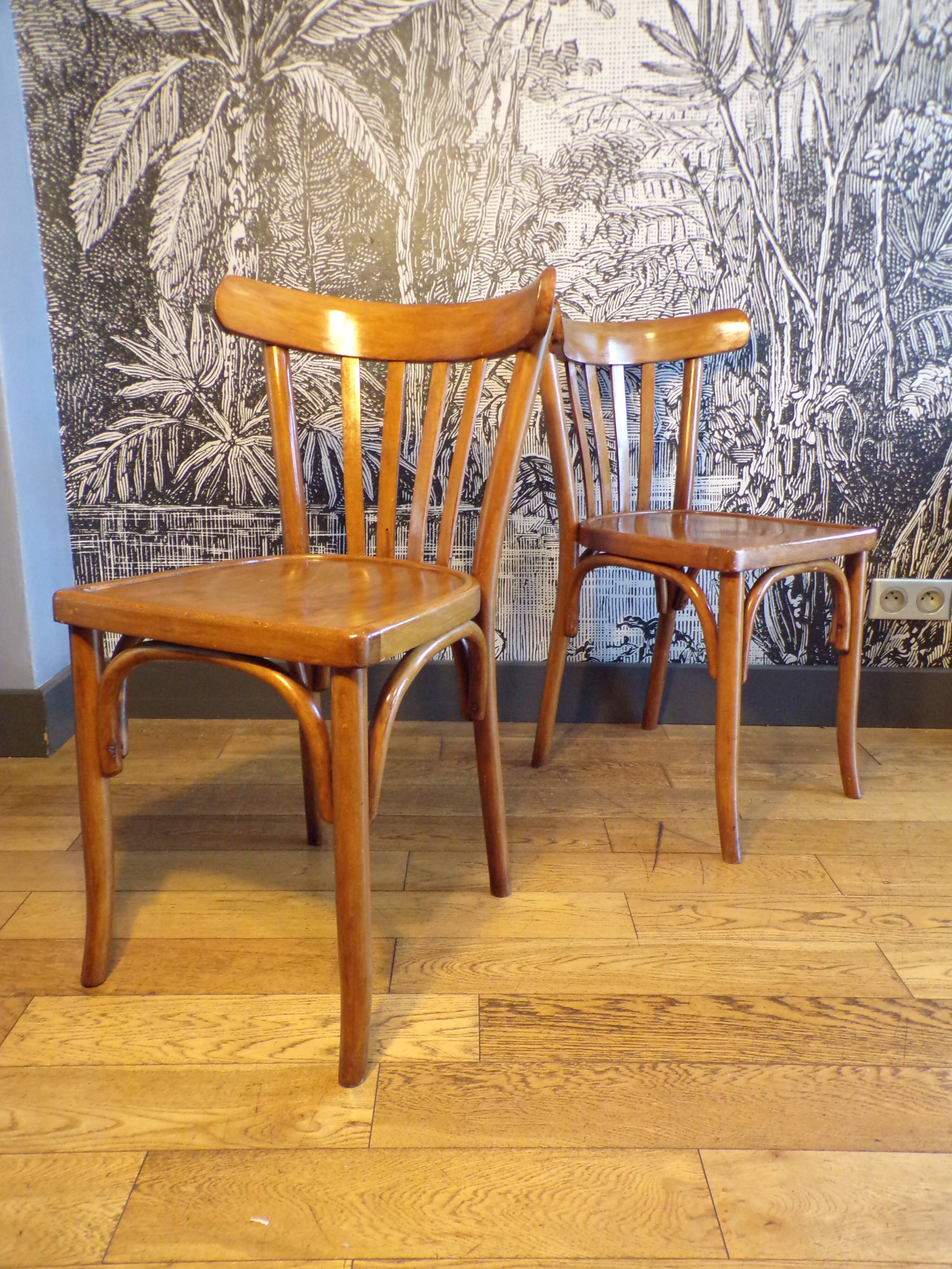 Pair of vintage bistro chairs
