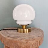 Opal globe lamp