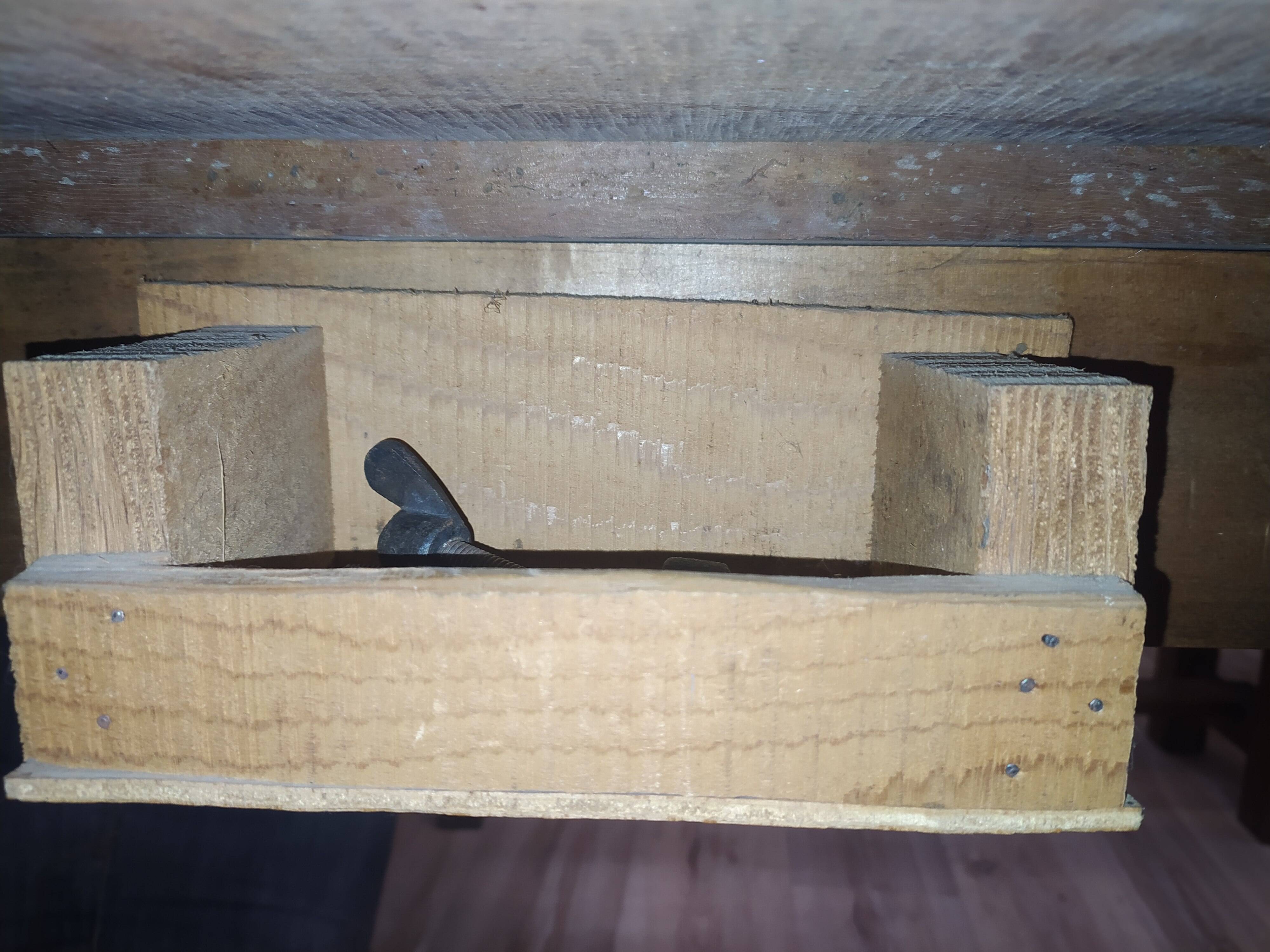 Old farmhouse table in solid walnut from the 19th century, benches, extensions, Ardèche.